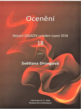 Nejvíce zakázek leden–srpen 2018 – Fincentrum Reality, 2018